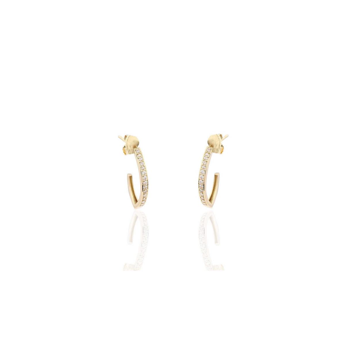 PENDIENTES ORO Y CIRCONITAS