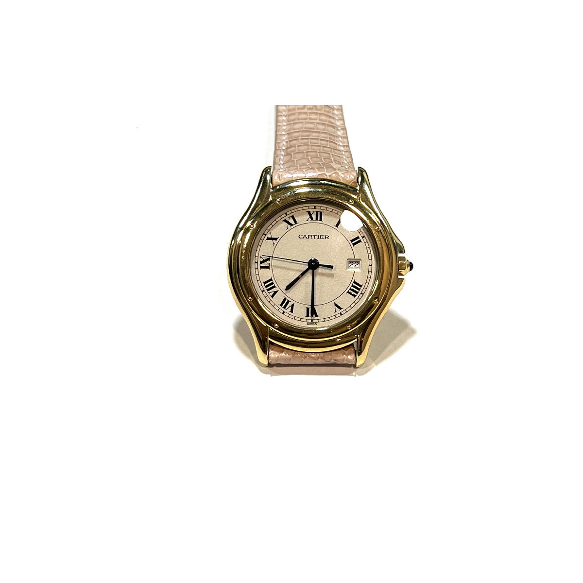 RELOJE CAJA ORO CARTIER COUGART 33 MM