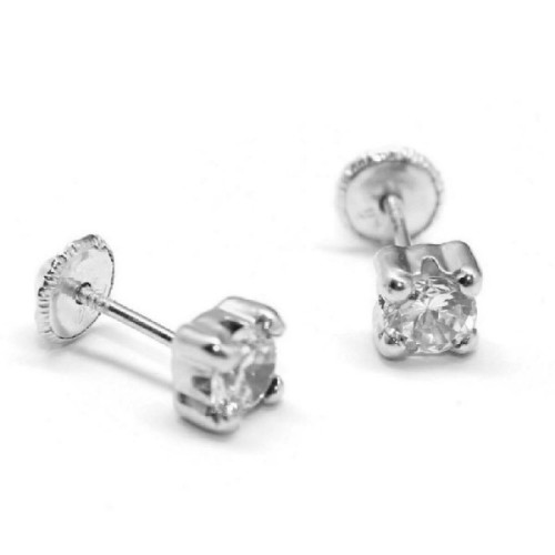 PENDIENTES BEBE ORO B. Y CIRCONITAS
