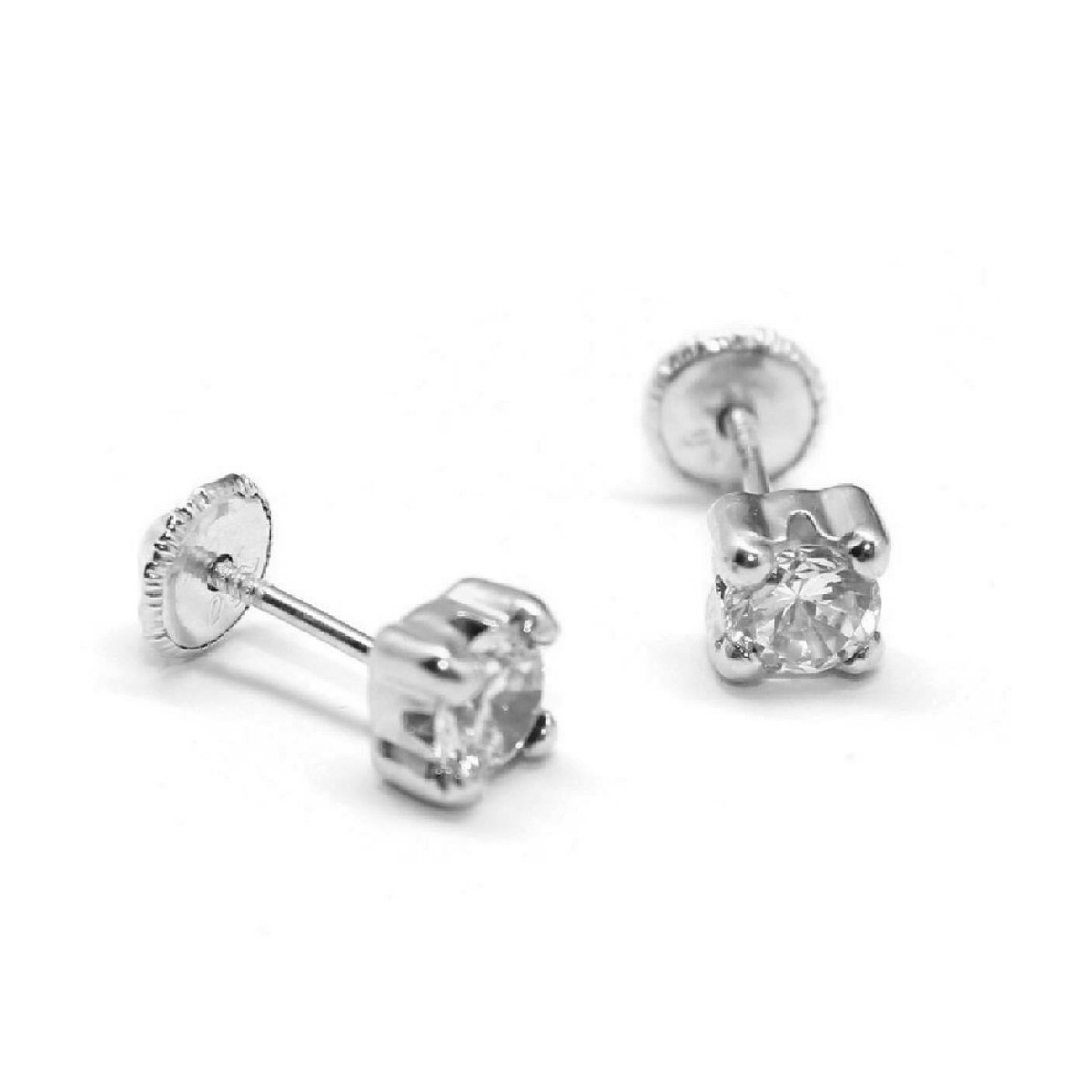 PENDIENTES BEBE ORO B. Y CIRCONITAS