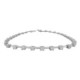 PULSERA ORO BLANCO Y CIRCONITAS
