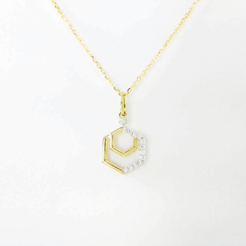 COLLAR ORO Y BRILLANTES 0.06 QT