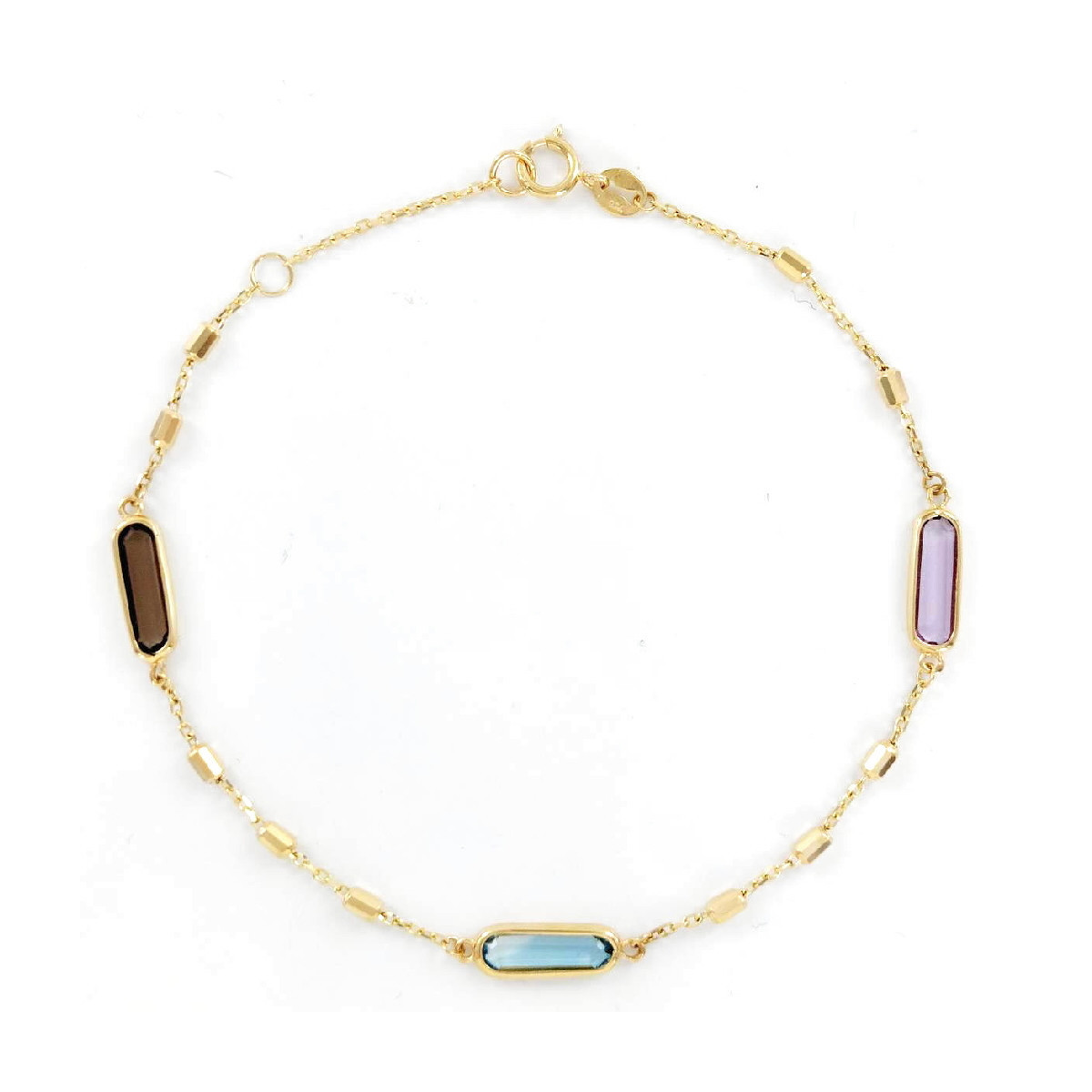 PULSERA DE ORO Y PIEDRAS