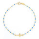 PULSERA DE ORO CON CRUZ