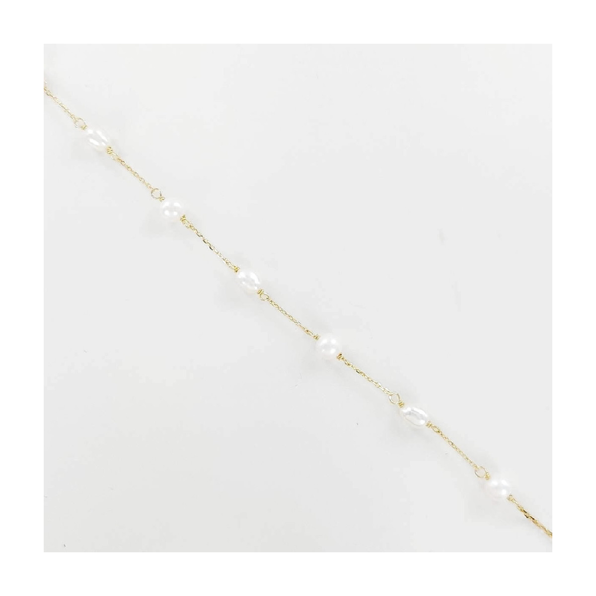 PULSERA DE ORO CON PERLITAS - 240, 153