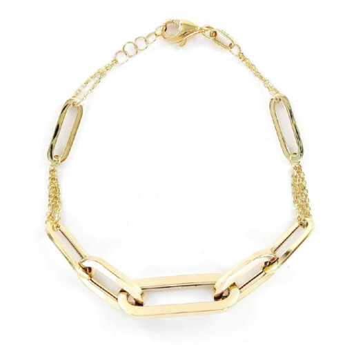 PULSERA DE ORO Y ESLABONES