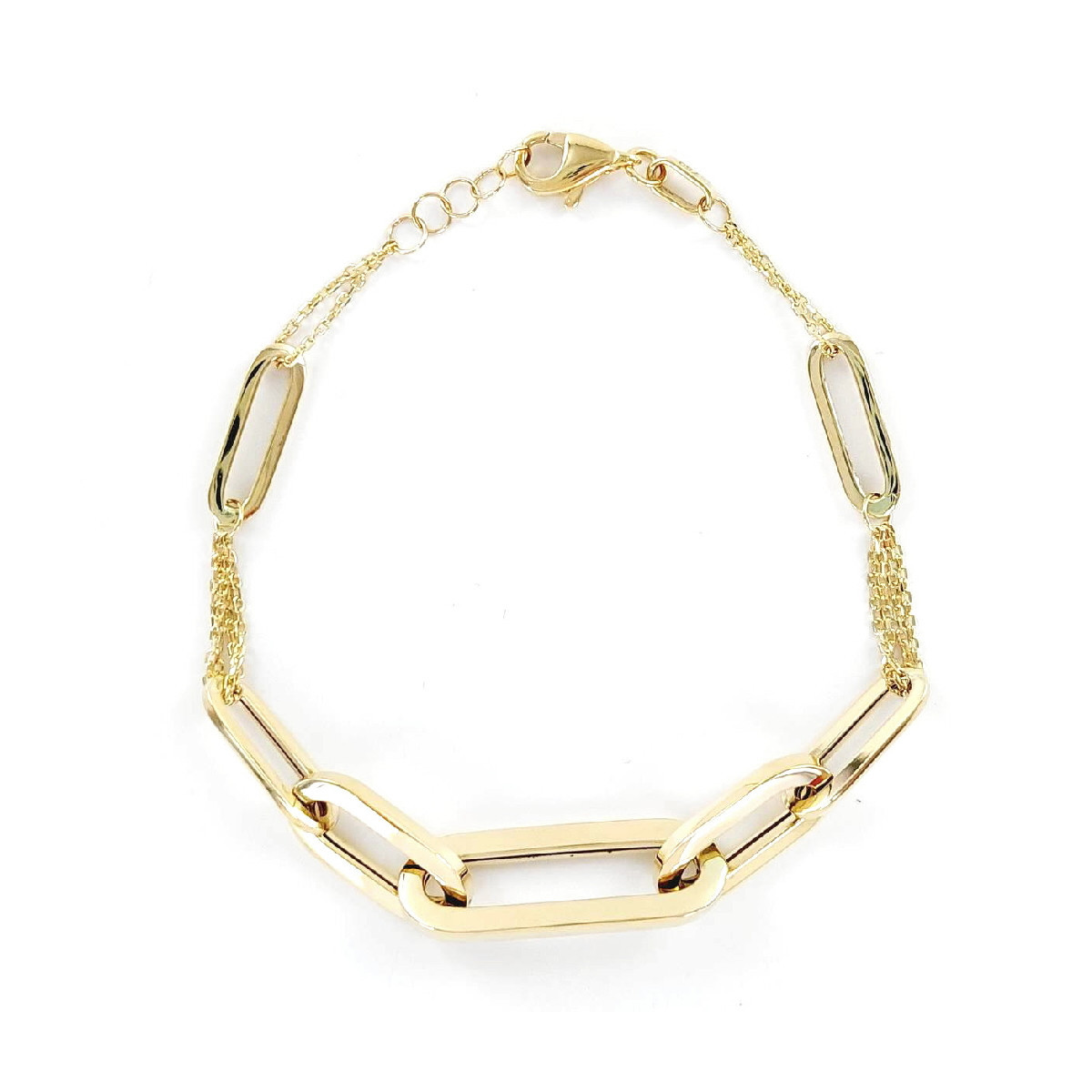 PULSERA DE ORO Y ESLABONES