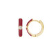 AROS PLATA BAÑADA ORO ESMALTE ROJO AROS PLATA BAÑADA ORO ESMALTE ROJO