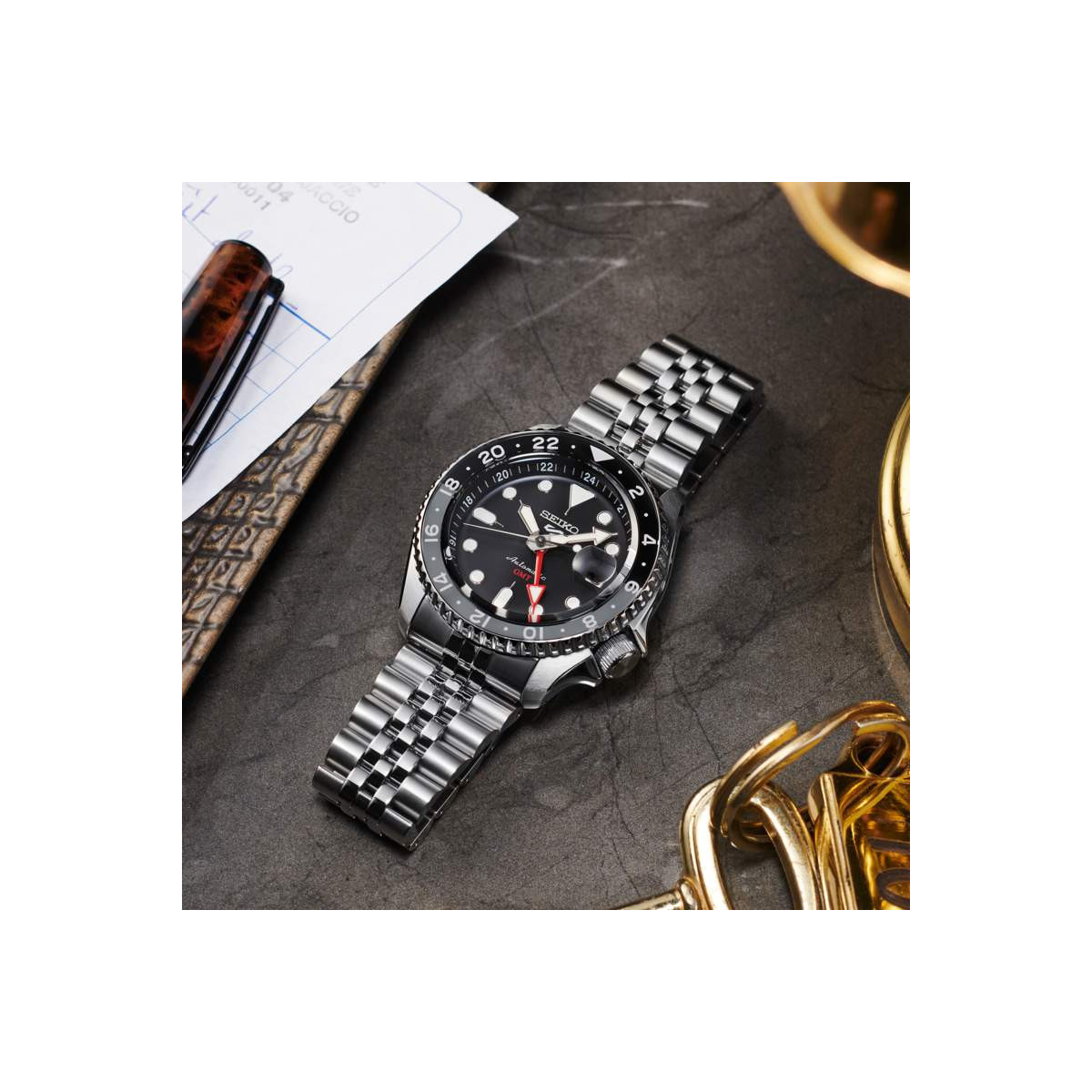 RELOJ 5 SPORTS SPORTS STYLE GMT SEIKO