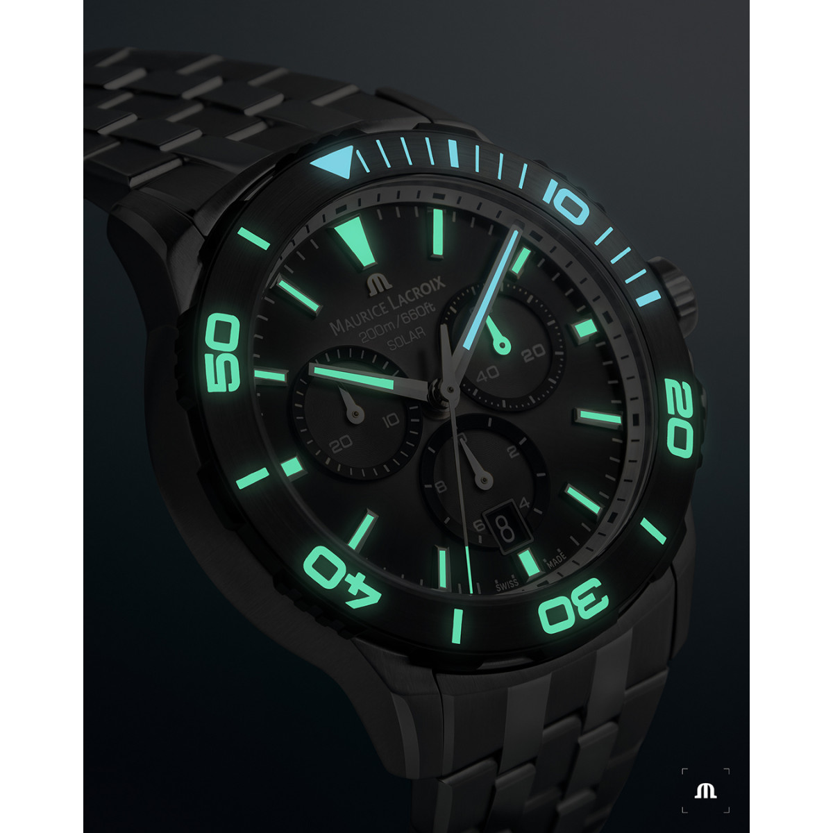 RELOJ SOLAR CHRONO  MAURICE LACROIX - PT1038-SSL42-430-1
