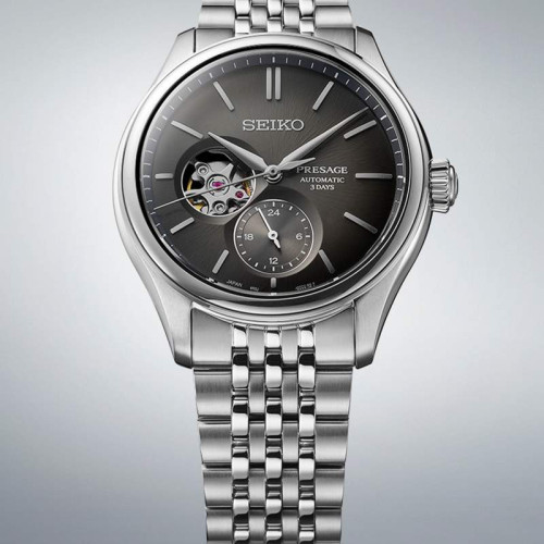Presage Classic Series Skeleton Gris