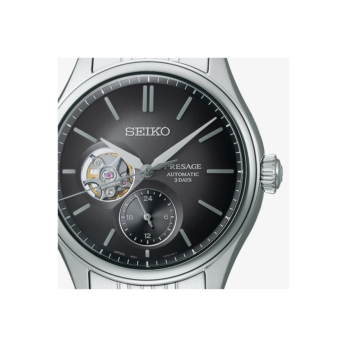 Presage Classic Series Skeleton Gris