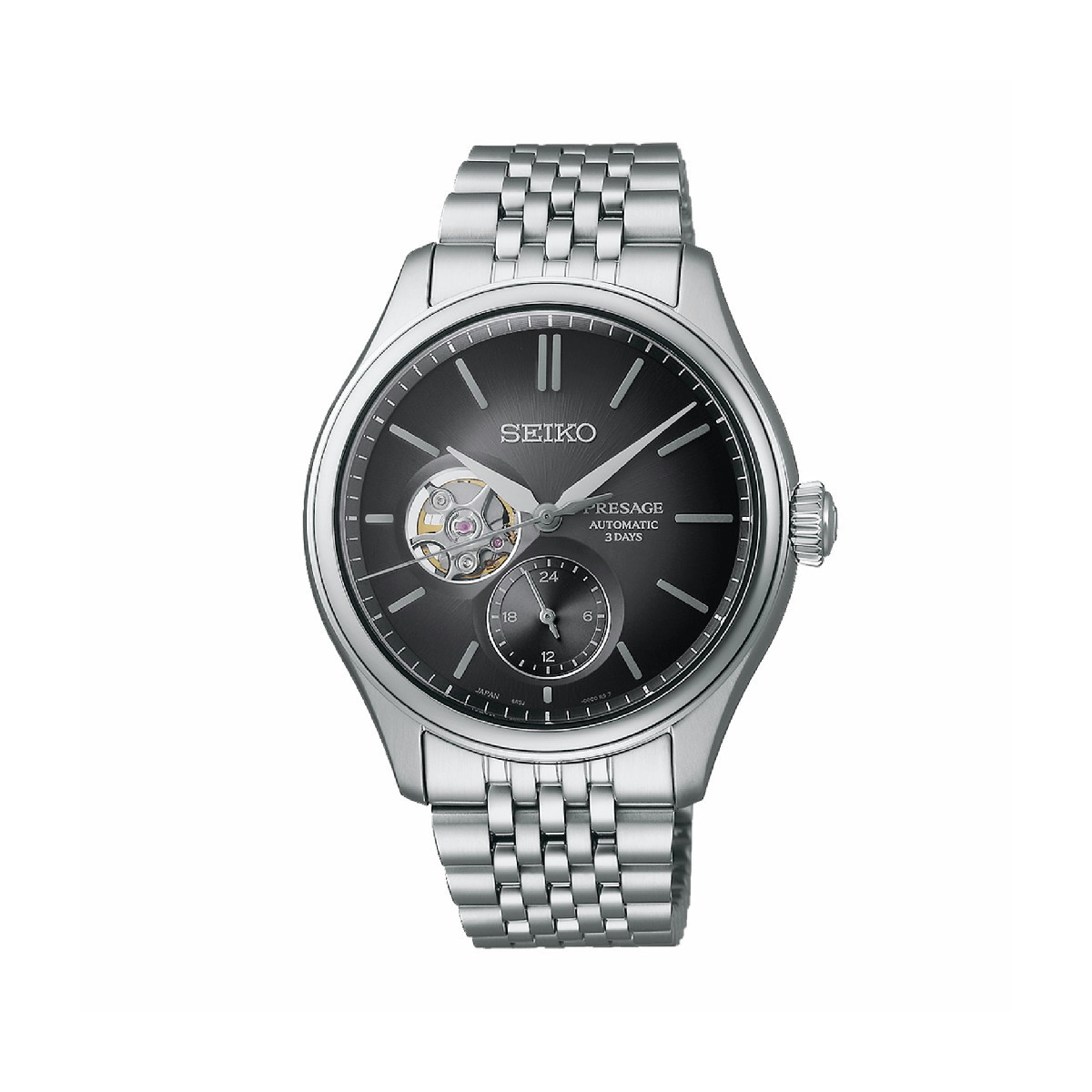 Presage Classic Series Skeleton Gris