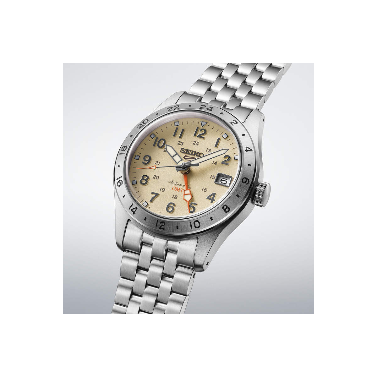 Seiko 5 Sports Field GMT Esfera Crema - Seiko 5 Sports Field GMT Esfera Crema