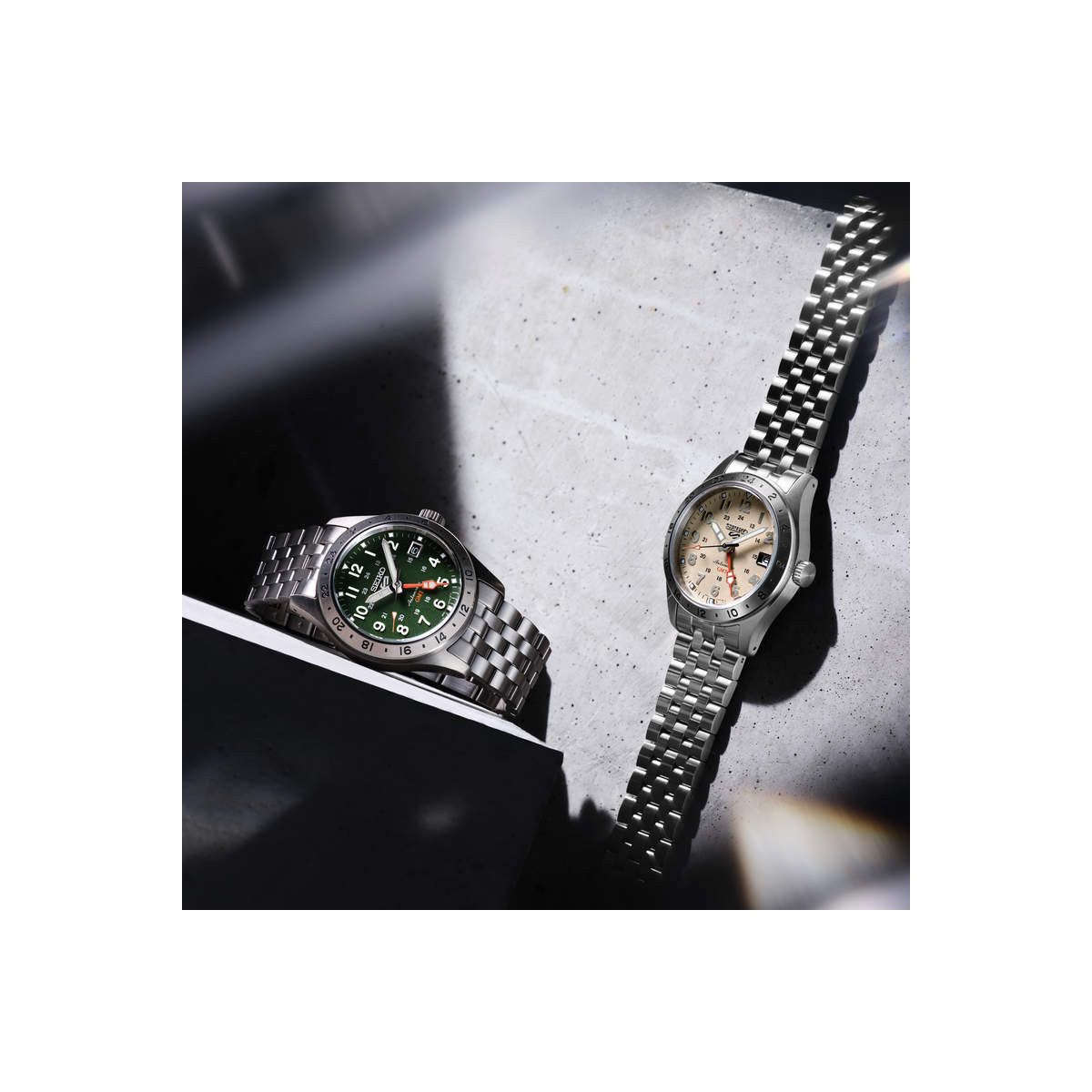 Seiko 5 Sports Field GMT Esfera Caqui