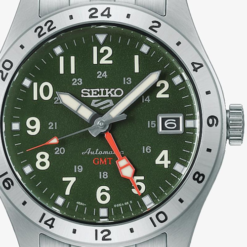 Seiko 5 Sports Field GMT Esfera Caqui